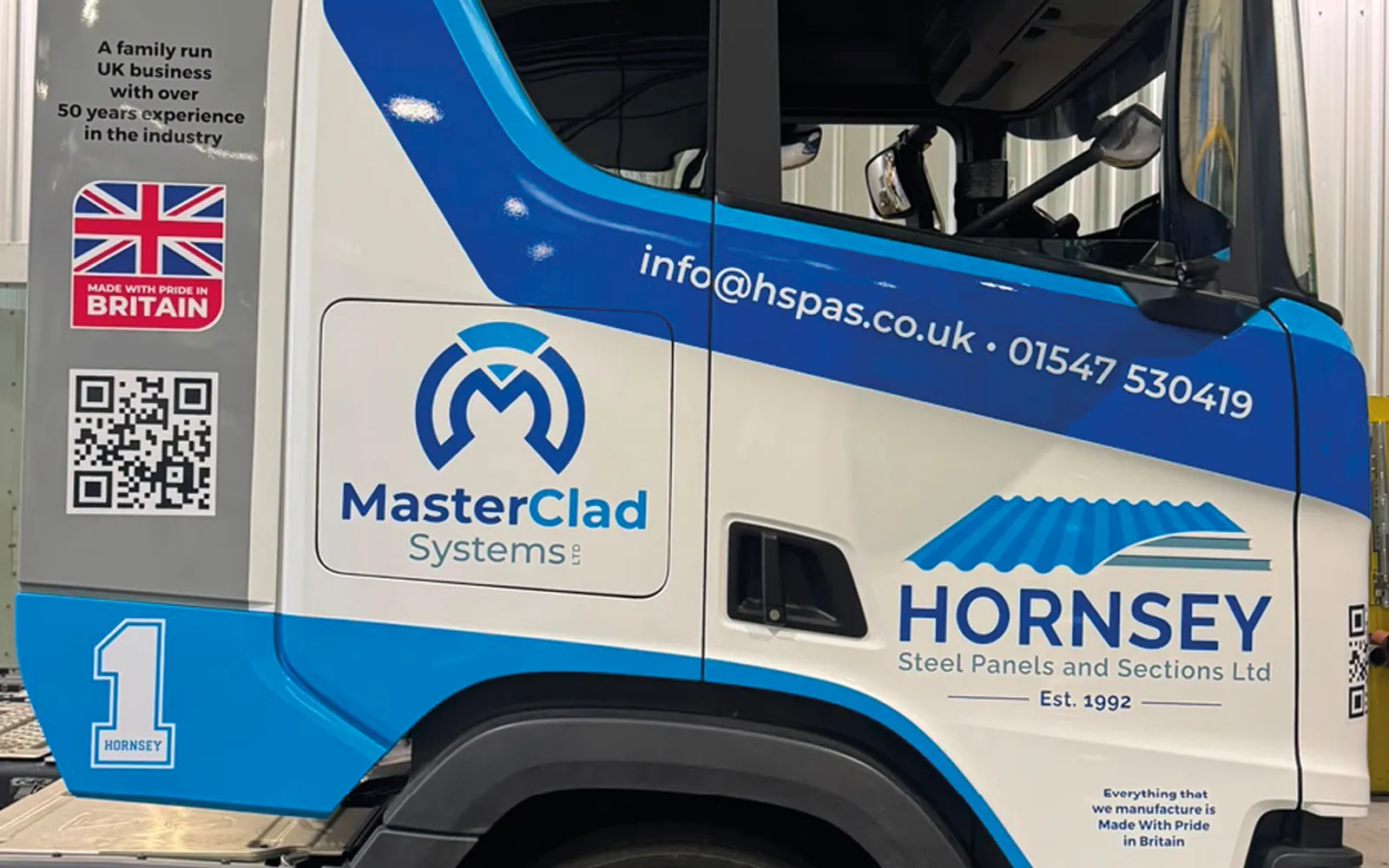 MasterClad Systems delivery vehicle